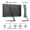 thumbnail image 3 of SANSUI 24 inch 180Hz Gaming Monitor, FHD 1080P Computer Monitor, DP×1 HDMI x2 Ports with Built-in Speakers sRGB 110% Adaptive Sync, VESA Compatible (ES-G24F4S), 3 of 7