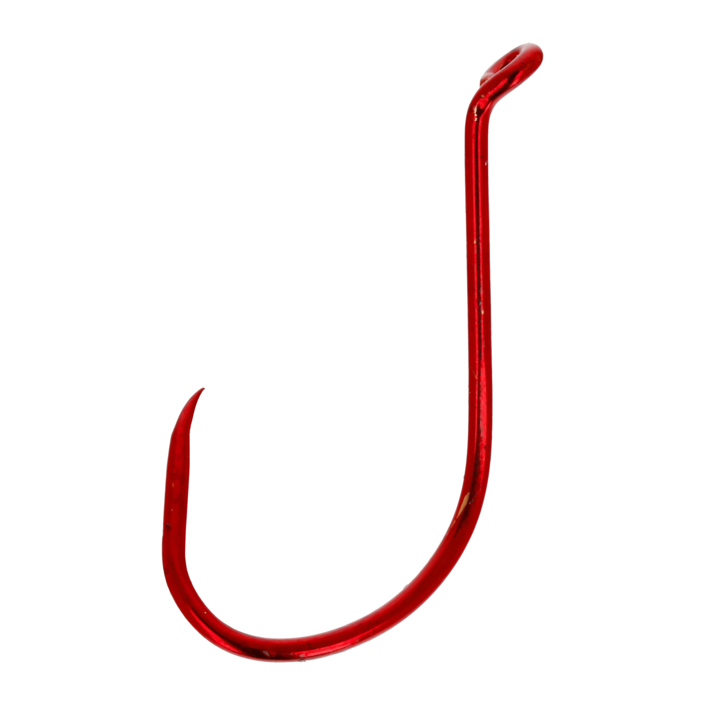 Lazer Sharp L2RBGH-5/0 Barbless Long Shank Octopus Hook, Red, Size 5/0, 5 Pack