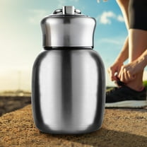 Huayishang Water Bottle Stainless Steel Portable Hot and Cold Water Bottle Silver, Kitchen Essentials Clearance Sale Silver