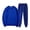 X101 Blue, variant on Glisme Girls Outfit Set Solid Color Long Sleeve Crew Neck Tees With Drawstring Pants Set Durable Wear Girls Outfit Size 2-3 Years Beige