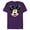 Purple, variant on Disney Mickey Mouse Christmas Tree Holiday Headband - Short Sleeve Blended T-Shirt for Adults - Customized-Navy Heather