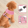 thumbnail image 5 of Magshion No Pull Mesh Dog Harness, Pet Vest Adjustable Breathable Harnesses for Dogs Walking, Pink XS, 5 of 8