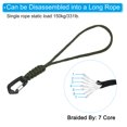 thumbnail image 3 of Uxcell Badge Lanyard 8.6 Inch, Necklace Keychain Cord Metal Clasp Hook Ring Strap for Keys, Olive, 3 of 5