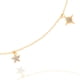 thumbnail image 2 of Collar choker dorado mujer CYRA con dijes de estrellas, 2 of 2