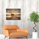 thumbnail image 4 of Arte mural en lienzo con puente y lago al atardecer, decoración paisajística para sala, 4 of 6