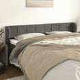 thumbnail image 6 of vidaXL Headboard with Ears Dark Gray 57.9"x9.1"x30.7"/34.6" Velvet, 6 of 34