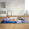 thumbnail image 2 of Watercolor Hello Winter Abyssinian Chill Christmas Welcome Indoor Rug Cat Lover Kitten Owner Gifts Carpet Living Bed Room Sofa Home Decor - 00016, 2 of 5