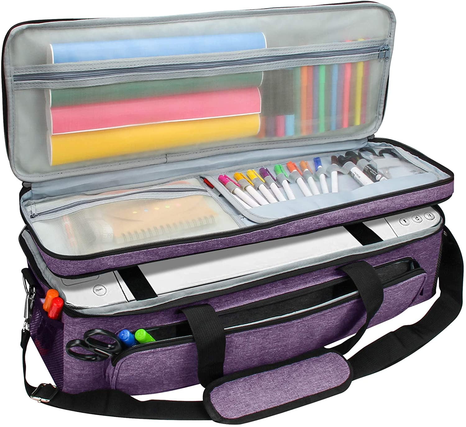 Explore Air 2 and Accessories Scrapbooking Die-Cut Machine Covers Organizer Cricut Accessories IMAGINING Dust Cover with Zipper Pocket Compatible with Cricut Maker Pink