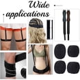 thumbnail image 5 of 8 Yards 4 styles Polyester Non Slip Knitted Elastic Belt Wave Silicone Gripper Elastic Band for Clothing Sewing Black 20~38x1.2mm 2 yards/style, 5 of 6