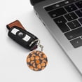 thumbnail image 6 of Naloa Various Oranges Print Round Keychain Keychain Key Ring, Key Tag, Key Chain Bulk for Gift Accessories (Round), 6 of 7