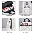 thumbnail image 3 of Yiaed Bunny And Bird Print Lightweight Backpack Travel Backpacks Hiking Daypack for Women Men, 3 of 5