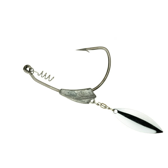 6th Sense – Bladed Keel Weighted Swimbait Hook with Screw Lock & Willow Blade (2 Pack)