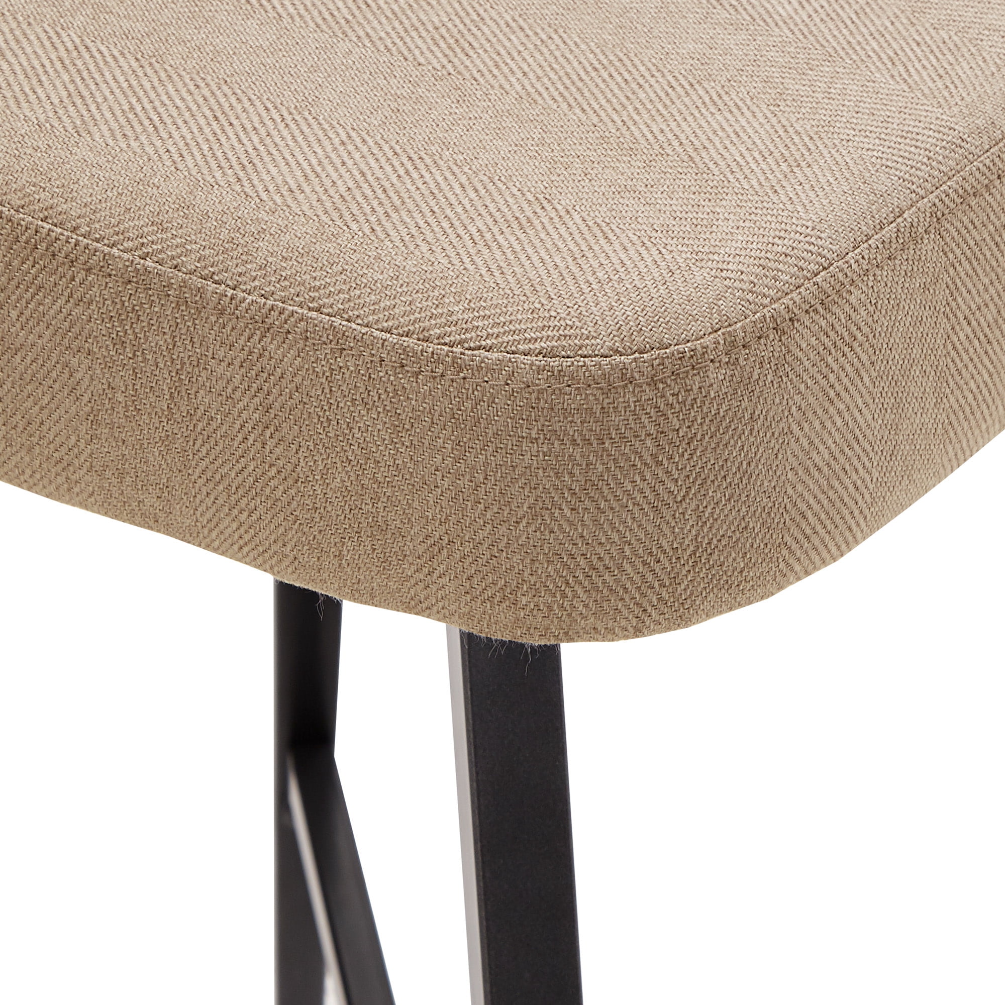 Weston Home Krista Metal Swivel 29" Bar Stools, Set of 2, Beige