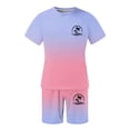 thumbnail image 3 of UANWENN Tenue Décontractée d'Été pour Hommes T-Shirt à Manches Courtes Col Rond avec Shorts Ensemble Imprimé Extensible Confortable pour Usage Quotidien Costumes Formels Smoking Mandarin pour Hommes Costumes de Fête pour Hommes Ensembles de Vêtements pour Hommes, 3 of 3