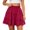 Red #12, variant on Mini Skirts for Women Boho Ruffled Tiered Pleated Skirts High Waist Flowy Comfy Tennis Golf Skorts, M