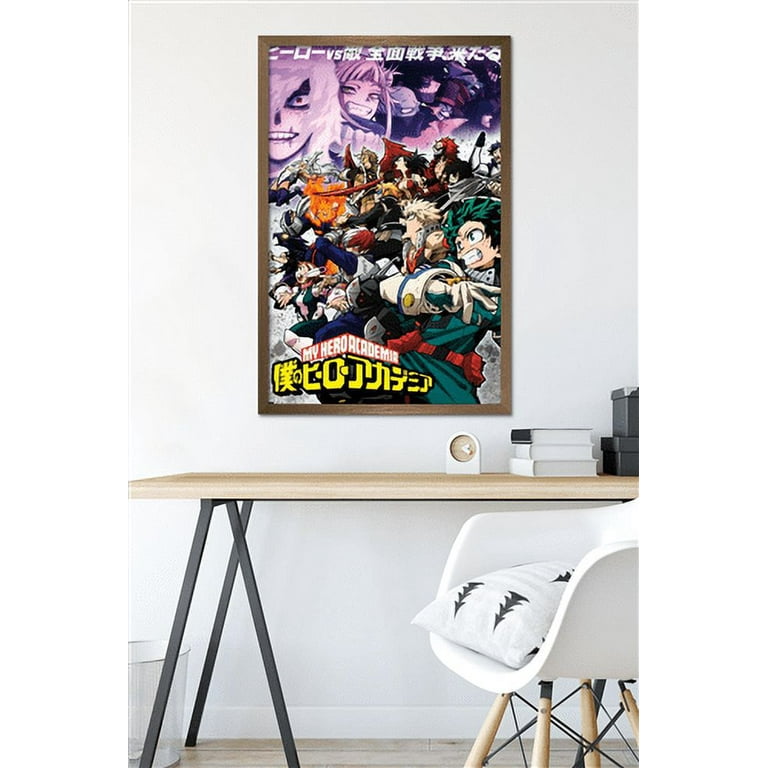 My Hero Academia: Season 6 - Key Art Wall Poster, 22.375 x 34 Framed 