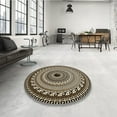 thumbnail image 4 of Ahgly Company Machine Washable Indoor Rectangle Transitional Midnight Gray Area Rugs, 7' x 9', 4 of 7