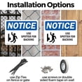 thumbnail image 3 of (2 Pack) Use Spotter For Backing OSHA Notice Sign 18 Inch X 12 Inch Plastic Sign, Weather Resistant, UV Protected for Workplace, Business, and Construction Site, Made in the USA, 3 of 8