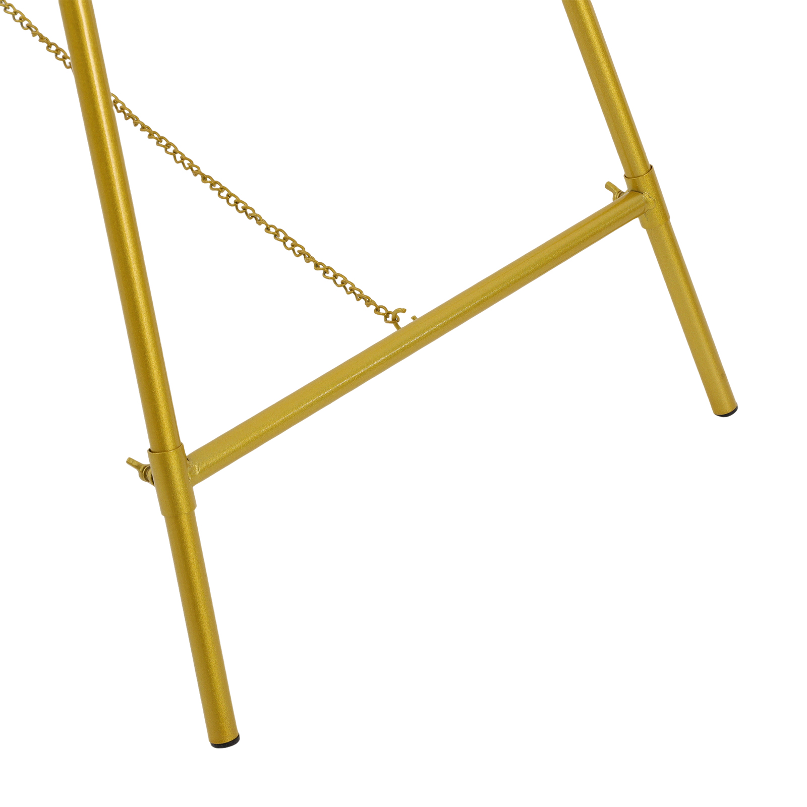 Gold Large Adjustable Floor Standing Easel for Wedding Display Metal Stand