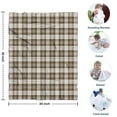 thumbnail image 4 of Brown and White Checkerboard Checkered Pattern Blanket,Comfortable Soft Flannel Throw Blanket,All Season,Warm Lightweight Blankets for Sofa Bed Couch Living Room Chair,30"x40", 4 of 4