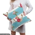 thumbnail image 4 of Ambesonne Shabby Flora Fabric by the Yard Upholstery, Anchors and Roses, 1 Yard, Multicolor, 4 of 4