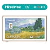Hisense 55" S7 CanvasTV 4K Hi - QLED UHD Google Smart Art TV (55S7SG, 2026 New) - 144Hz, Art Mode, Anti-Glare Panel, Dolby Vision HDR, Hi-Matte Display, Frame & UltraSlim Wall Mount Included