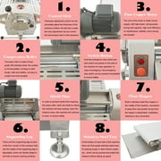 INTBUYING Commercial Dough Sheeter Electric Reversible Pastry Machine 400mm