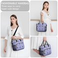 thumbnail image 6 of Blue Checkered Pattern Insulated Leakproof Lunch Box for Women, Large Lunch Bag for Tween Teen Adult, Loncheras Para Mujer for Work Beach Travel Picnic Camping, 6 of 6