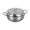 thumbnail image 1 of Premium Stainless Steel Deep Fryer Pot with Thermometer,Oil Drip Rack & Lid 2.2L/3.2L Kitchen Fryer for Various Heat Sources,Easy Clean & Temperature Control, 1 of 8