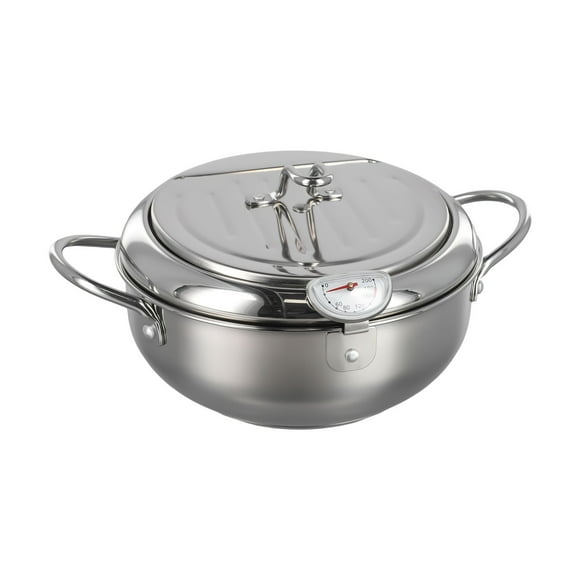 Friteuse Argentée avec Grille Amovible Profitez d'Un Drainage de Graisse Sans Effort