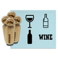 thumbnail image 1 of Wine Lover Bottle Glass Rubber Stamp Set for Scrapbooking Crafting Stamping - Medium 1 Inch, 1 of 7