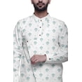 thumbnail image 3 of Atasi Designer Kurta Pajama For Men Printed Angrakha Kurta Set Summer Clothing, 3 of 3