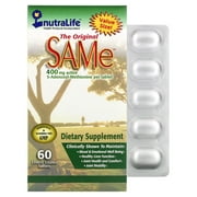 NutraLife SAMe (Disulfate Tosylate), 400 mg, 60 Enteric Coated Caplets