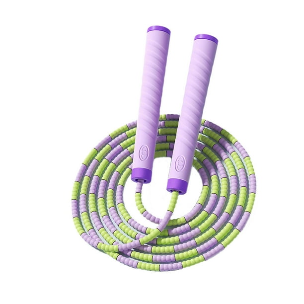 Jump Rope Maneja sin deslizamiento Maneja en calorías Entrenamiento práctico para deportes internos interiores Púrpura