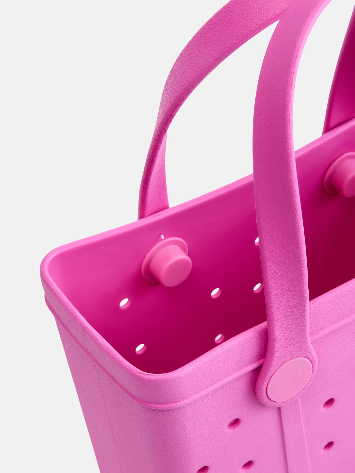 Time and Tru Women's Waterproof EVA Mini Beach Tote Bag, Pink