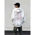 thumbnail image 3 of Sudadera con capucha estampada con gráfico de guitarra gótica para hombre, sudaderas con capucha de moda hip hop vintage Y2K, ropa de calle de gran tamaño con letras, 3 of 5