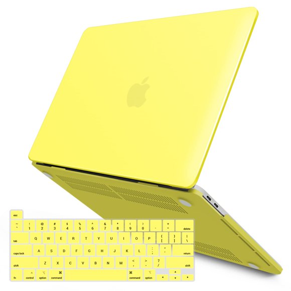 IBENZER - Funda rígida para MacBook Pro de 13 pulgadas (M2 M1), color amarillo