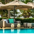 thumbnail image 6 of 2-Piece Outdoor Pillow Covers 12 x 18 inch Patio Decorative Lumbar Throw Pillow Covers (12" x 18" Solid, Aqua), 6 of 7