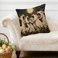 thumbnail image 5 of Nkmbld Throw Pillow Covers 18x18, Cute Animals Decorative Cushion Case with Hidden Zipper, Polyester Linen Pillowcase for Couch Sofa Room Home Decor, 5 of 8