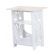 thumbnail image 3 of Mesa auxiliar de sofá, mesa auxiliar de 3 niveles con almacenamiento, mesita de noche moderna, mesa auxiliar pequeña, mesa de bebidas para dormitorio,, 3 of 8