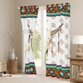 thumbnail image 3 of Erosebridal Vintage Cow Skull Black Out Curtains, Farmhouse Aztec Curtains Pack of 2 (42x63 Each), 3 of 6