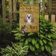 thumbnail image 2 of Caroline's Treasures BB1464GF Cocker Spaniel Spoiled Dog Lives Here Flag Garden Size , Small, multicolor, 2 of 3
