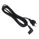 thumbnail image 3 of Conector europeo de 2 pines de 1/2/3/5 m a giro en ángulo recto a la izquierda Figura 8 Cable de alimentación con enchufe C7, 3 of 3