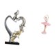thumbnail image 5 of Figura de bailarina de pareja besándose, estatua de resina para niña, adorno de escritorio coleccionable para dormitorio, boda, oficina, sala de estud, 5 of 8