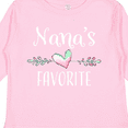 thumbnail image 4 of Inktastic Nana's Favorite- Heart Grandchild Boys or Girls Long Sleeve Toddler T-Shirt, 4 of 5