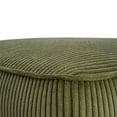 thumbnail image 6 of 30" Faux Leather Ottoman Footstool, Square Pouf Footrest, Large Seat Ottoman, Modern Side Table for Living Room Bedroom Home Decor, Olive Green, 6 of 8