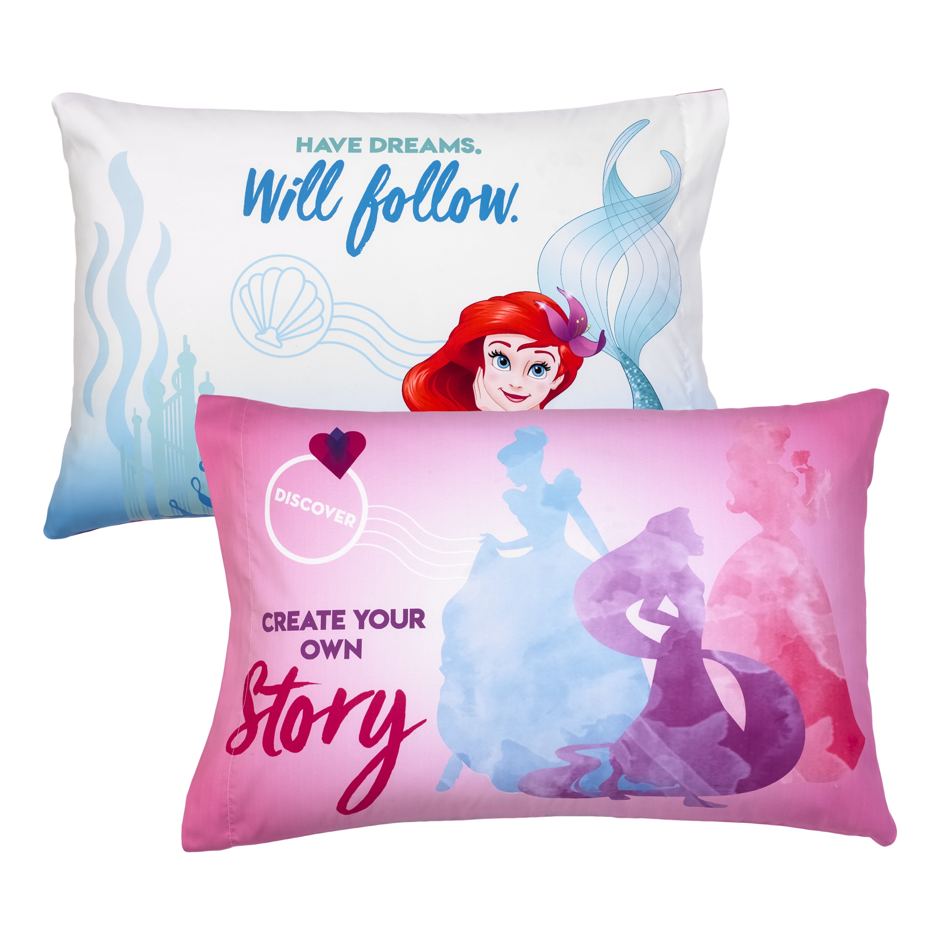 Disney Princess Kids Twin Sheet Set, Pink and Purple