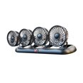 thumbnail image 3 of Ventilador de la consola de automóvil de 4 cabezas de 5 V USB 360  degree Rotación Ventilador del vehículo Ventilador 3 Velocidad Ajustable Plegable para, 3 of 9