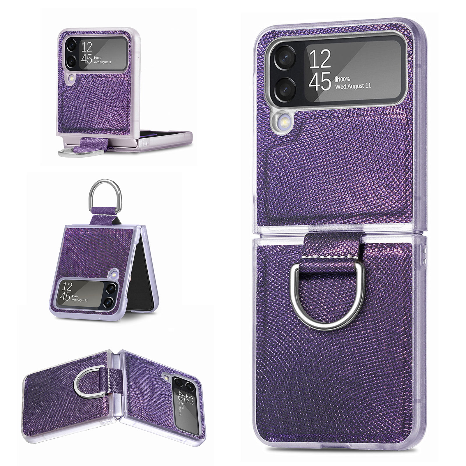 Samsung Galaxy Z Flip 4 Leather Back Cover Case - FXC