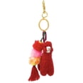 thumbnail image 1 of Inca Fashions - Alpaca Figure with Pom Pom Bag Charm & Keychain, 1 of 3